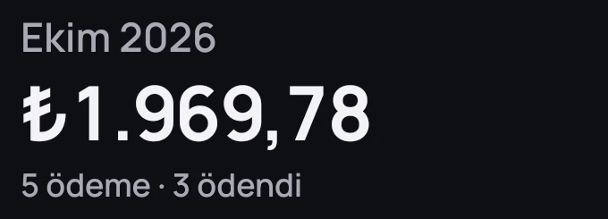 Ekim ayı toplamı